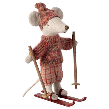 Winter mouse with ski set - Big sister - Maileg